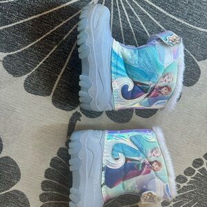 Frozen Themed Kids Snow Boots 10 Kids